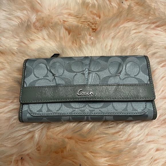 Coach Gray Wallet - Picture 1 of 5